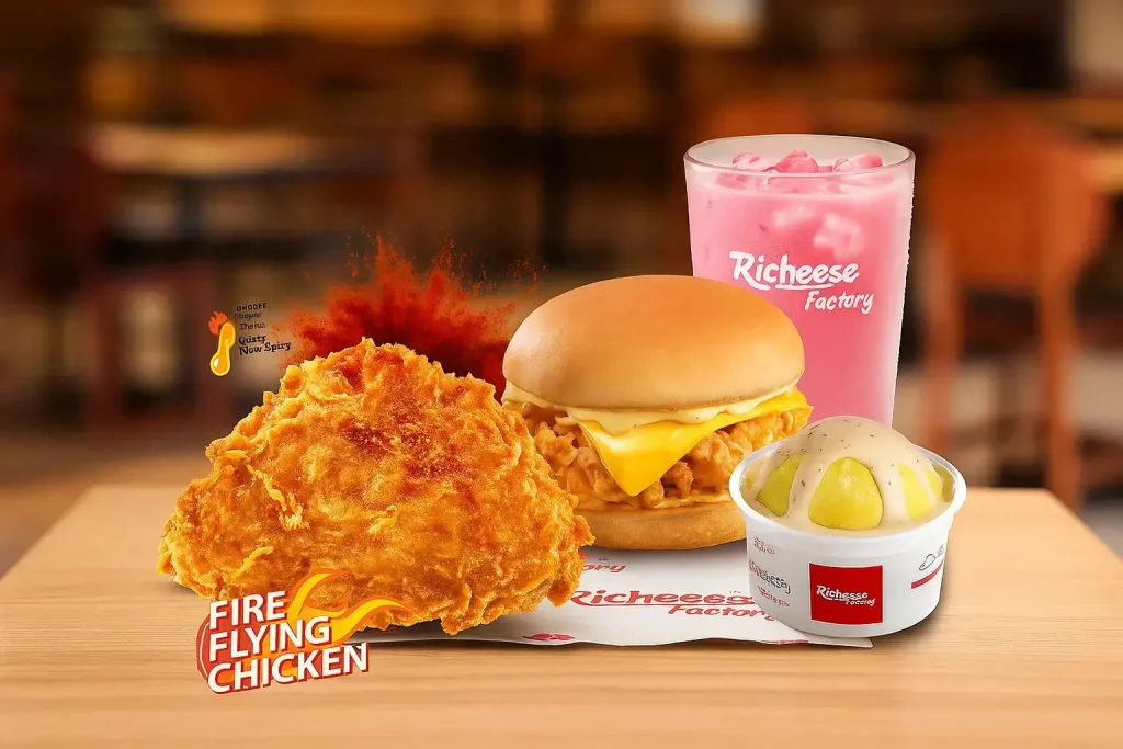 Burger & Chicken at Richeese Factory