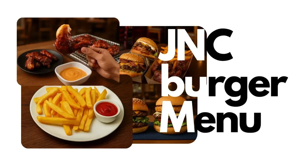 JNC burger Menu