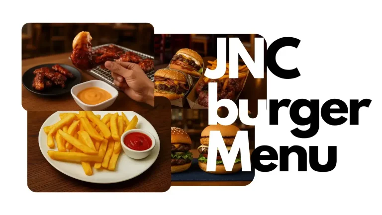 JNC burger Menu