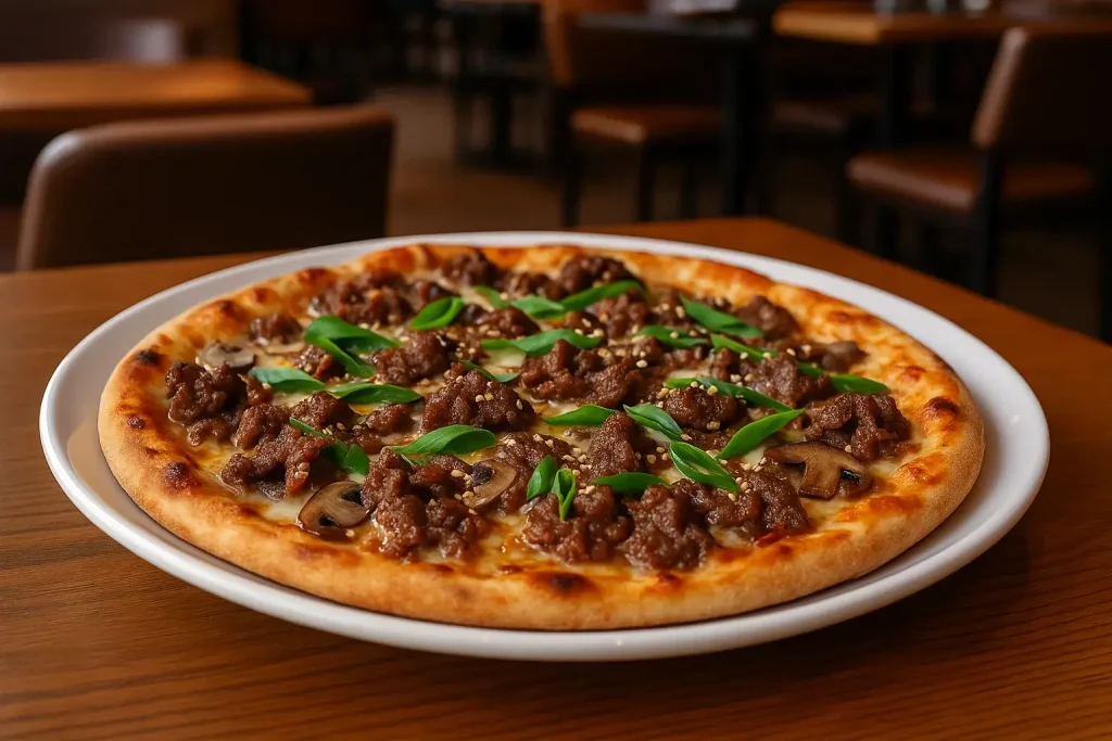 BULGOGI BEEF PIZZA at Deep Blue