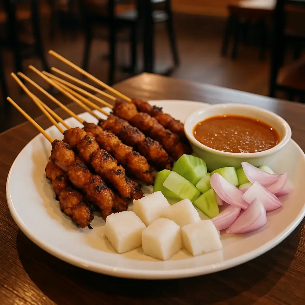 Starter MALAYSIAN SATAY at Deep Blue Menu Malaysia